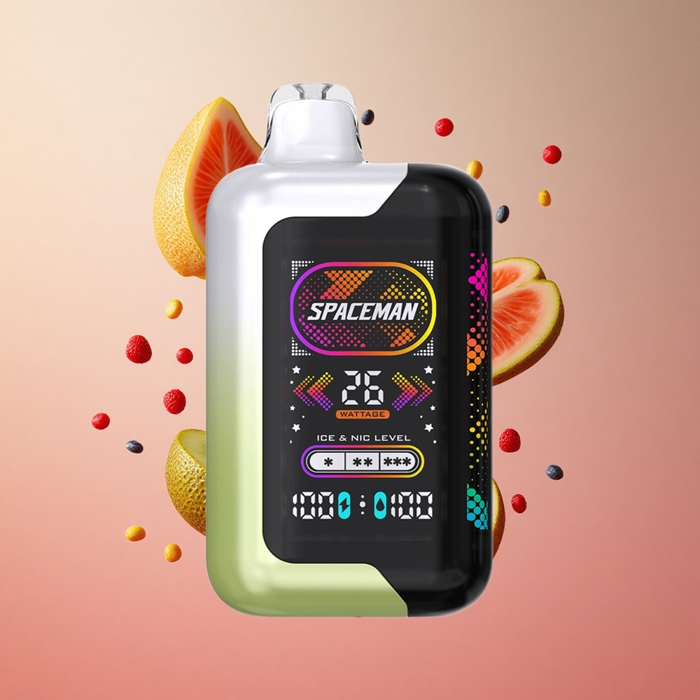 SMOK SPACEMAN SP40000 40000 Puffs Morango Kiwi Brasil Atacadista Tela LED 2.28"