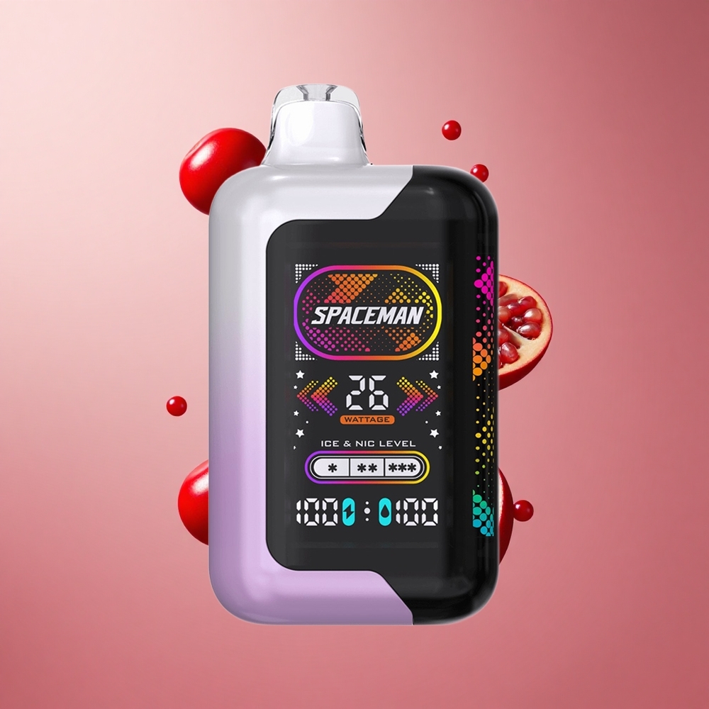 SMOK SPACEMAN SP40000 Vape Descartável 40000 Puffs Cereja Romã Brasil Atacadista