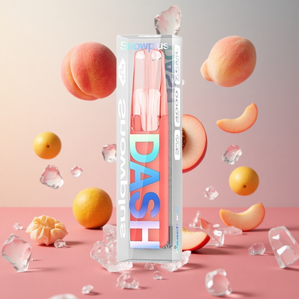 Snowplus Dash 4000 Puffs Pêssego Gelo Brasil Atacadista 7.5 ml