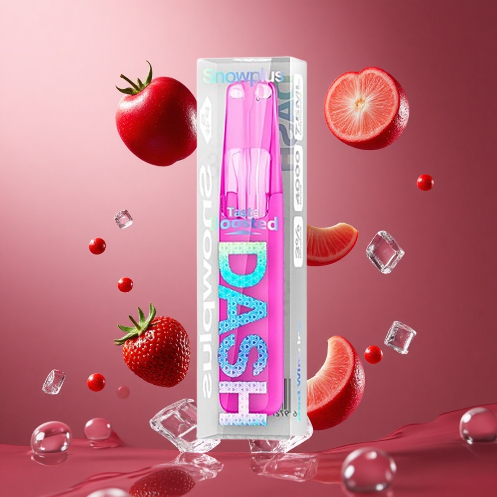 Snowplus Dash 4000 Puffs Vinho Tinto Ice Brasil Atacadista 7.5 ml Cerâmico