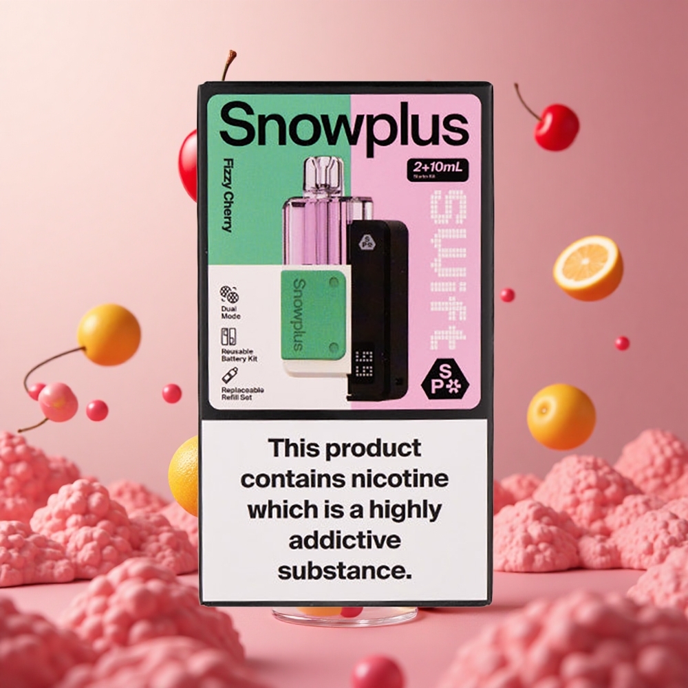 Snowplus Swift 5000 Puffs Cereja Frisante Brasil Atacadista 1000 mAh Dual Mesh