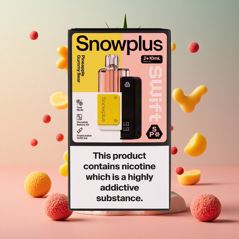Snowplus Swift 5000 Puffs Urso de Goma Abacaxi Brasil Atacadista 1000 mAh 2+10 ml