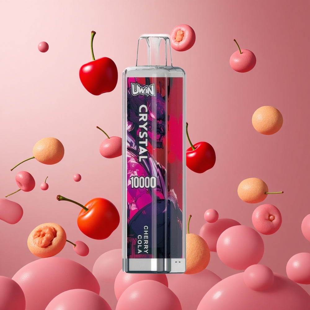 UWIN Crystal 10000 Puffs Cherry Cola 18ml Brasil Atacadista RGB Lights