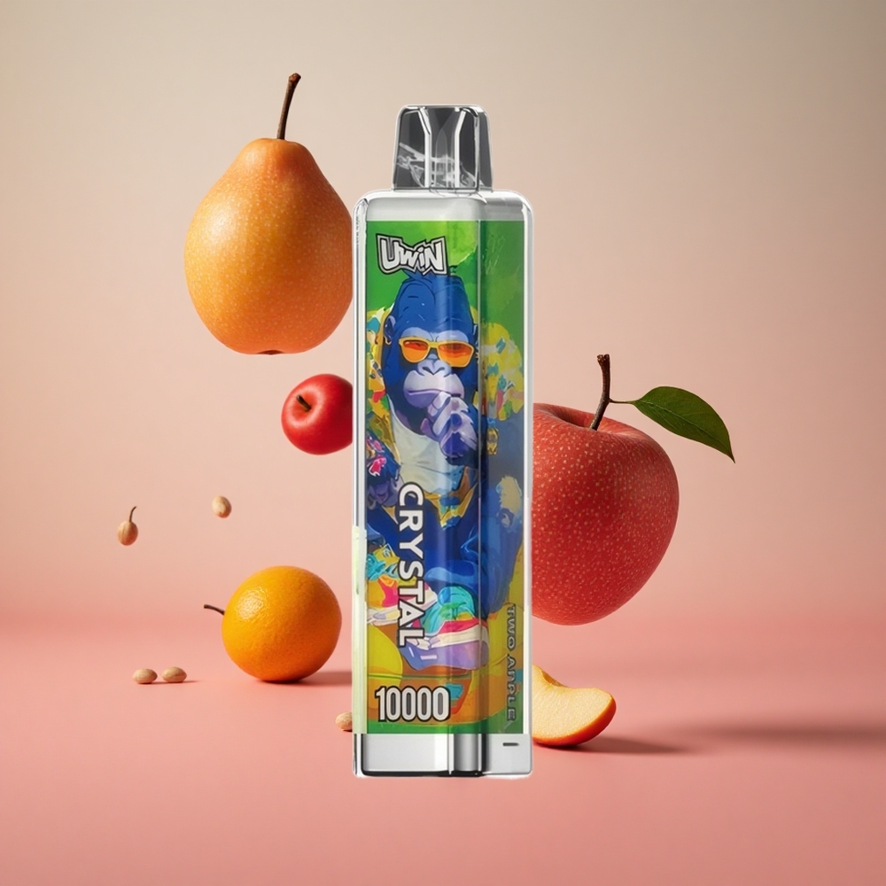 UWIN Crystal 10000 Puffs Maçã Dupla Brasil Atacadista 18ml RGB