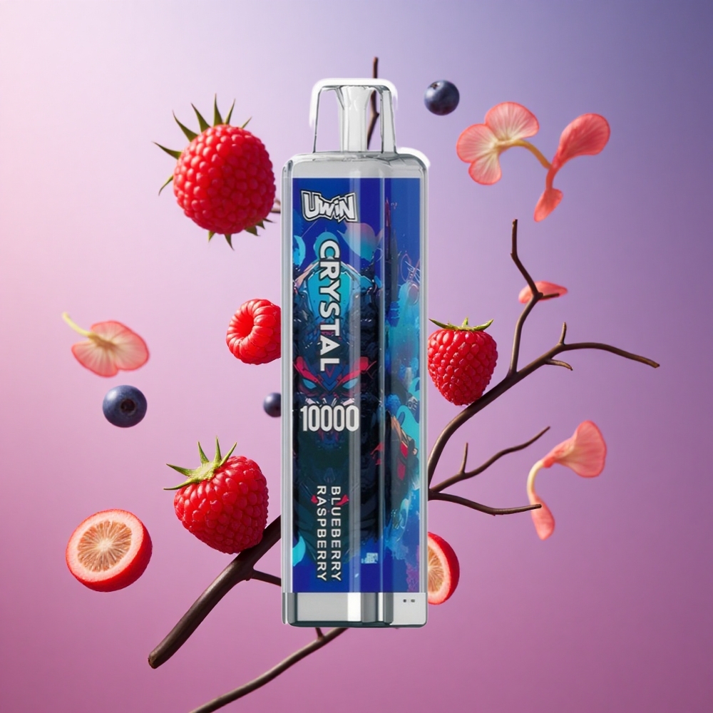 UWIN Crystal 10000 Puffs Mirtilo Framboesa Brasil Atacadista 18ml RGB