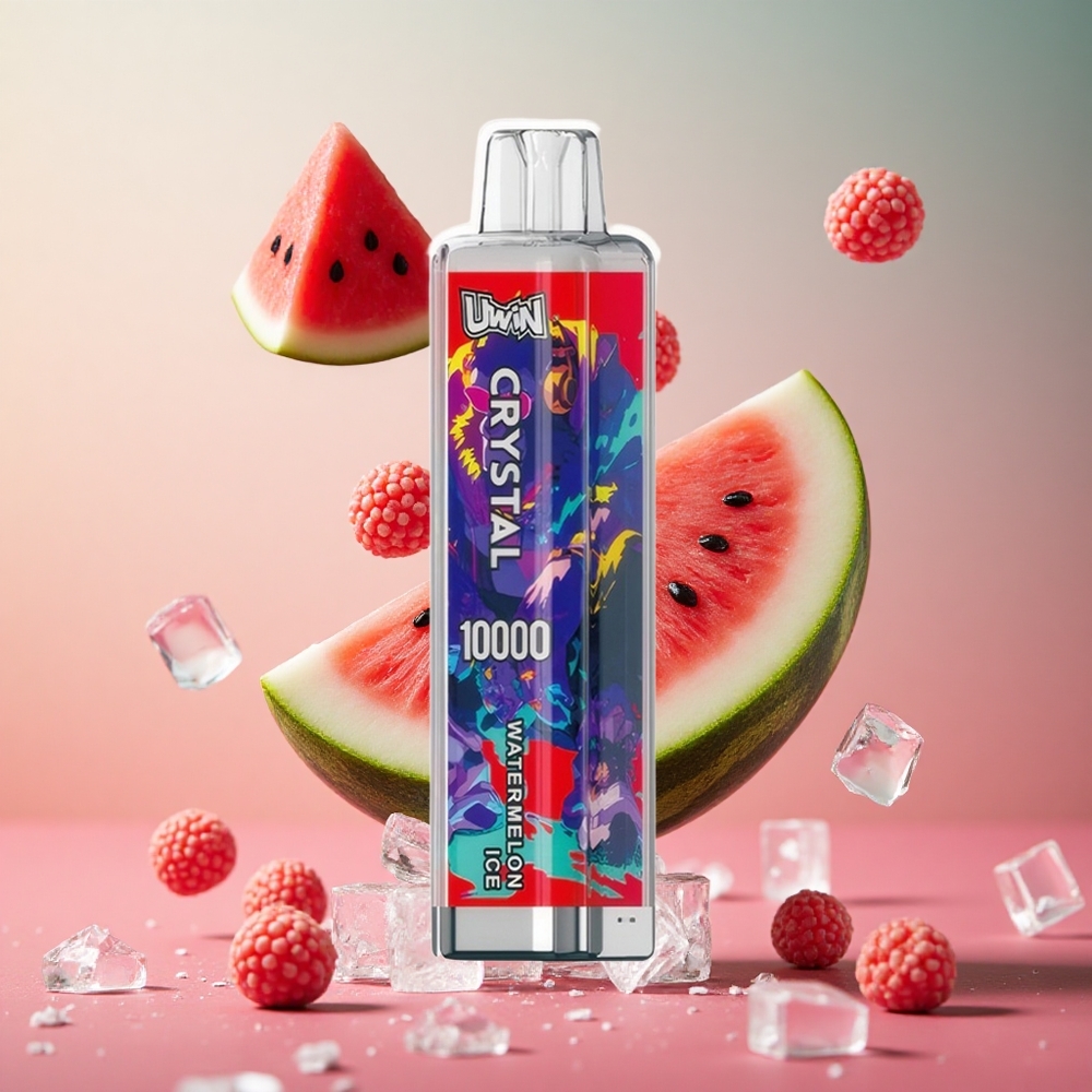 UWIN Crystal 10000 Puffs Vape Melancia Gelo Brasil Atacadista 18ml RGB