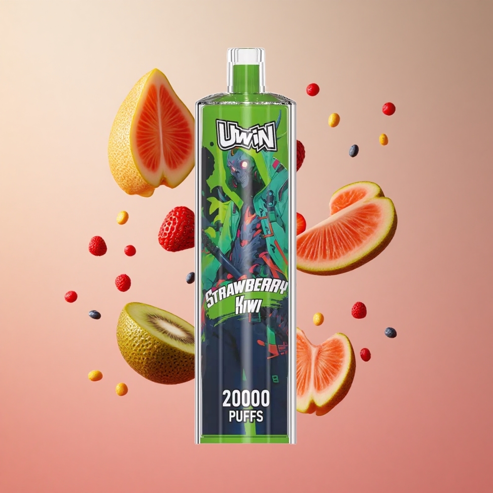 Uwin Shisha Hookah Crystal 20000 Puffs Morango Kiwi Brasil Atacadista 22ml Tipo-C
