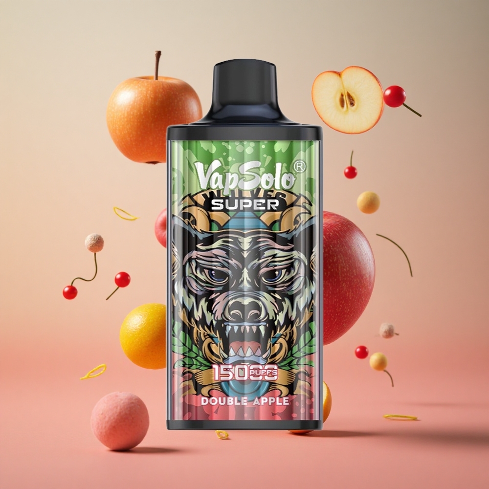 Vapsolo Super 15000 Puffs Maçã Dupla 40ml Brasil Atacadista Tipo-C