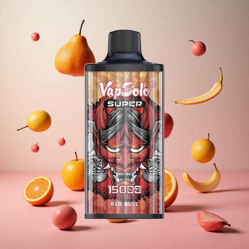 Vapsolo Super 15000 Puffs Red Bull Toranja Brasil Atacadista 40ml 850mah