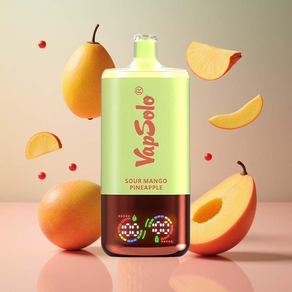 VapSolo Triple 30000 Puffs Manga Azeda Abacaxi 40ml Brasil Atacadista Tipo-C