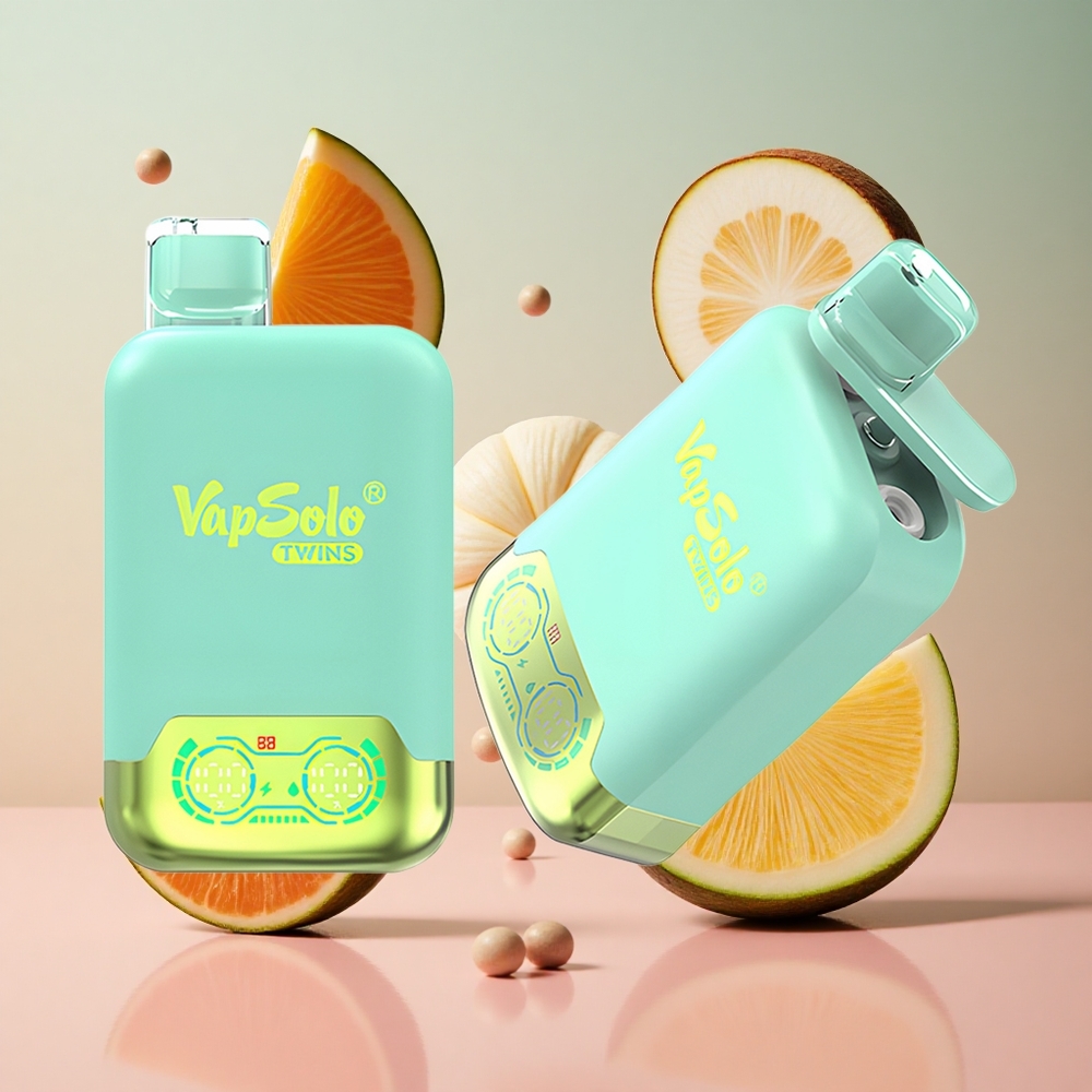 Vapsolo Twins 20000 Puffs Triple Melão & Abacaxi Coco 40ml Brasil Atacadista