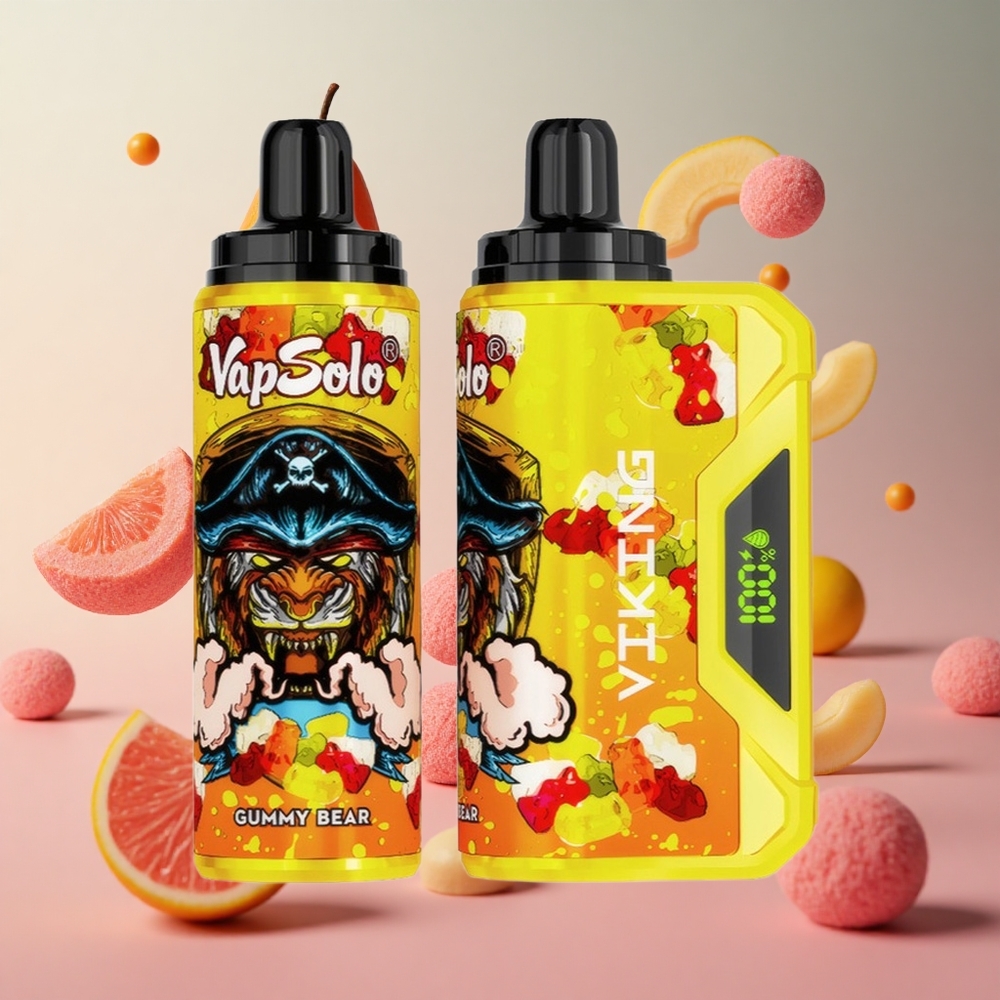 VapSolo VIKING 12000 Puffs Gummy Bear (Urso de Goma) 22ml Brasil Atacadista