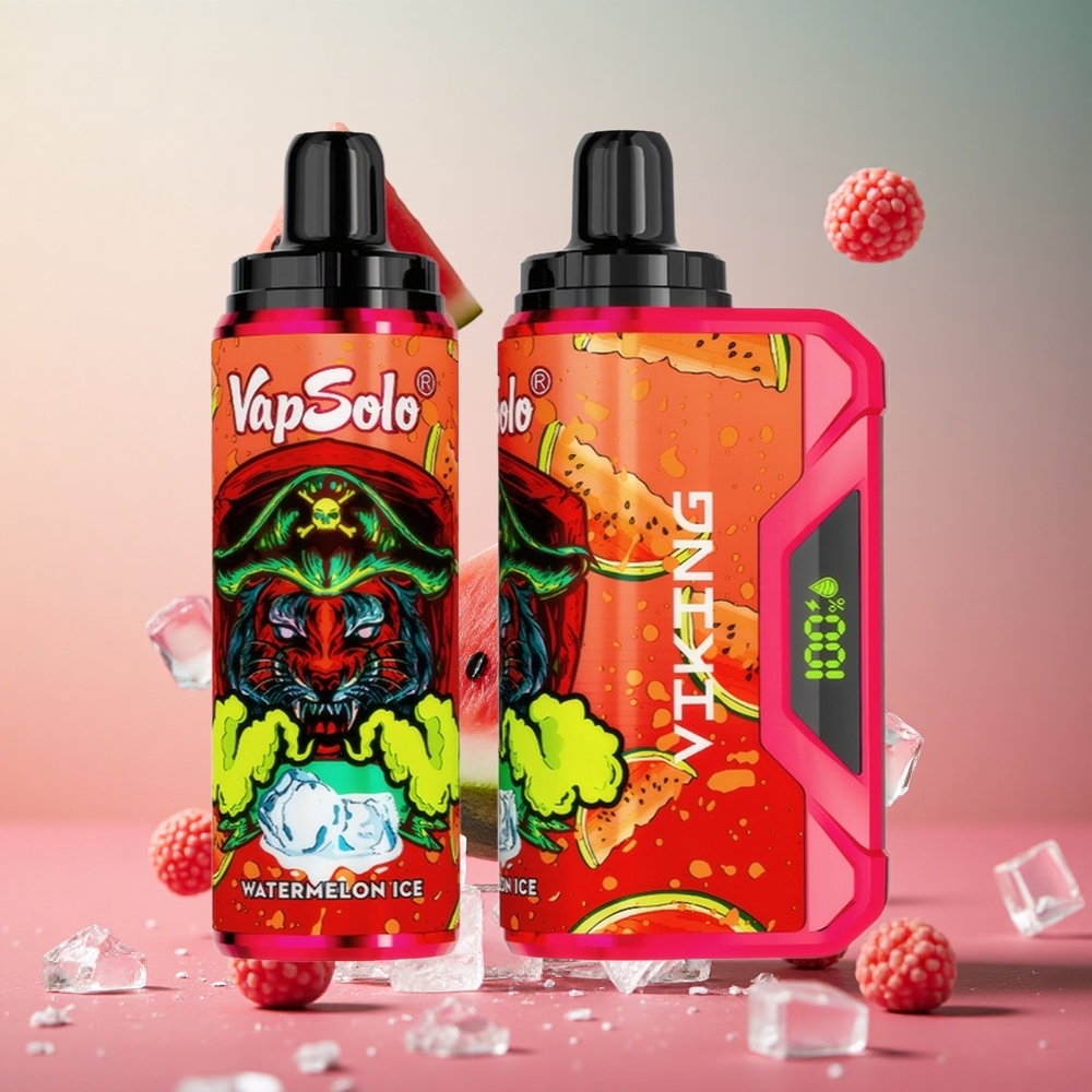 VapSolo VIKING 12000 Puffs Melancia Gelada Brasil Atacadista 22ml Tipo-C