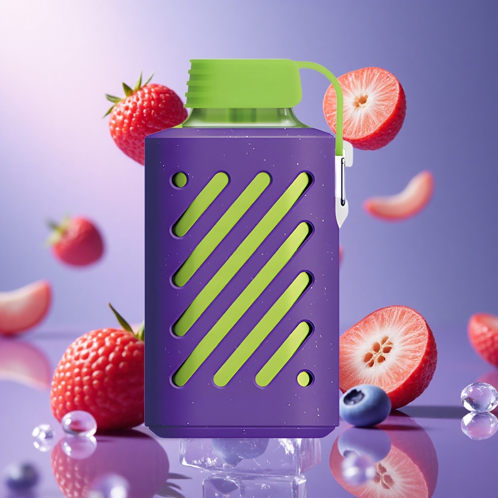 VOZOL GEAR 10000 Com 10000 Puffs Mirtilo Gelo Brasil Atacadista 20ml E-líquido