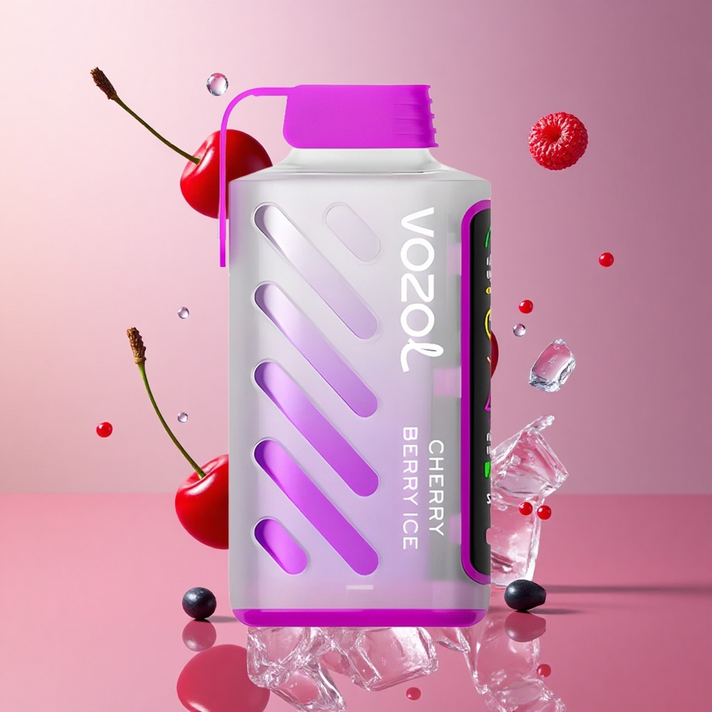 VOZOL Gear Power 20000 Puffs Cereja Berry Gelo Brasil Atacadista Tela Inteira 20mL
