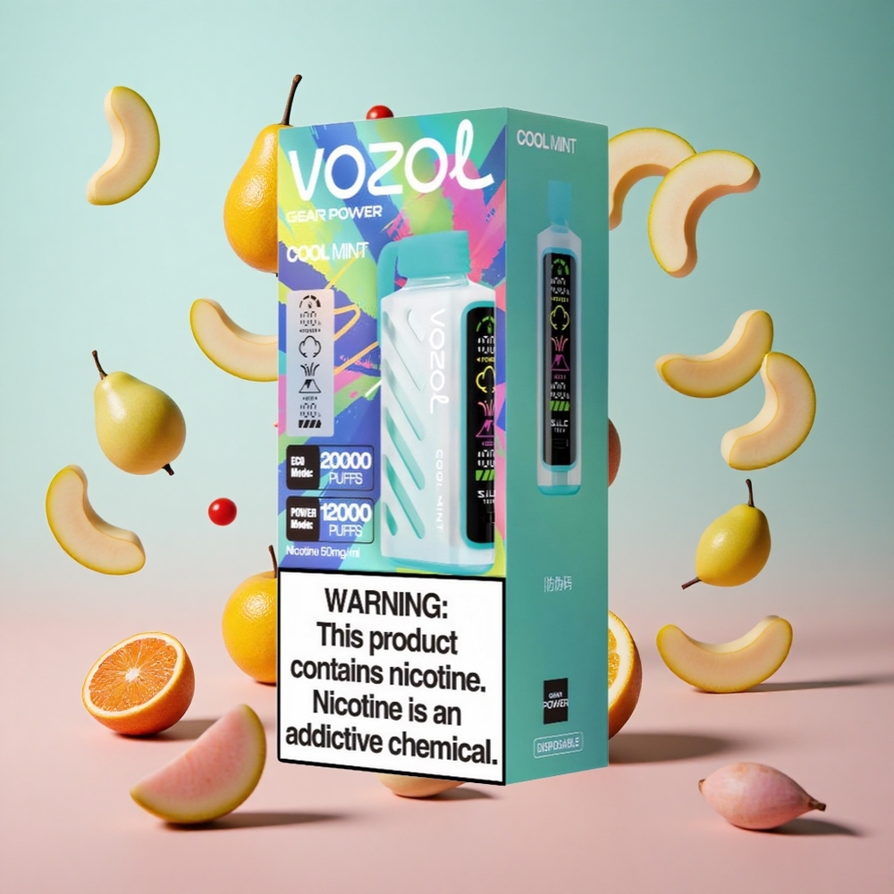 VOZOL Gear Power 20000 Puffs Menta Refrescante Brasil Atacadista Tela Inteira 20mL