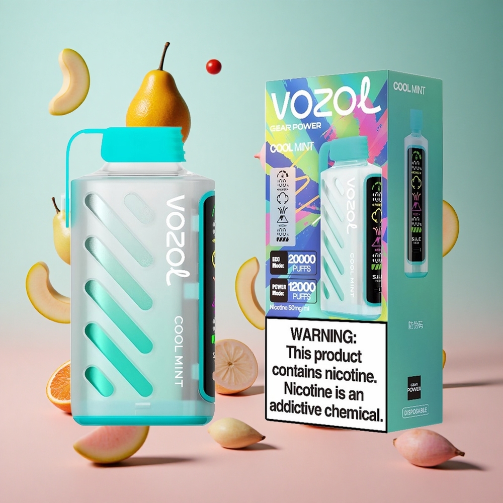 VOZOL Gear Power 20000 Puffs Menta Refrescante Brasil Atacadista Tela Inteira 20mL