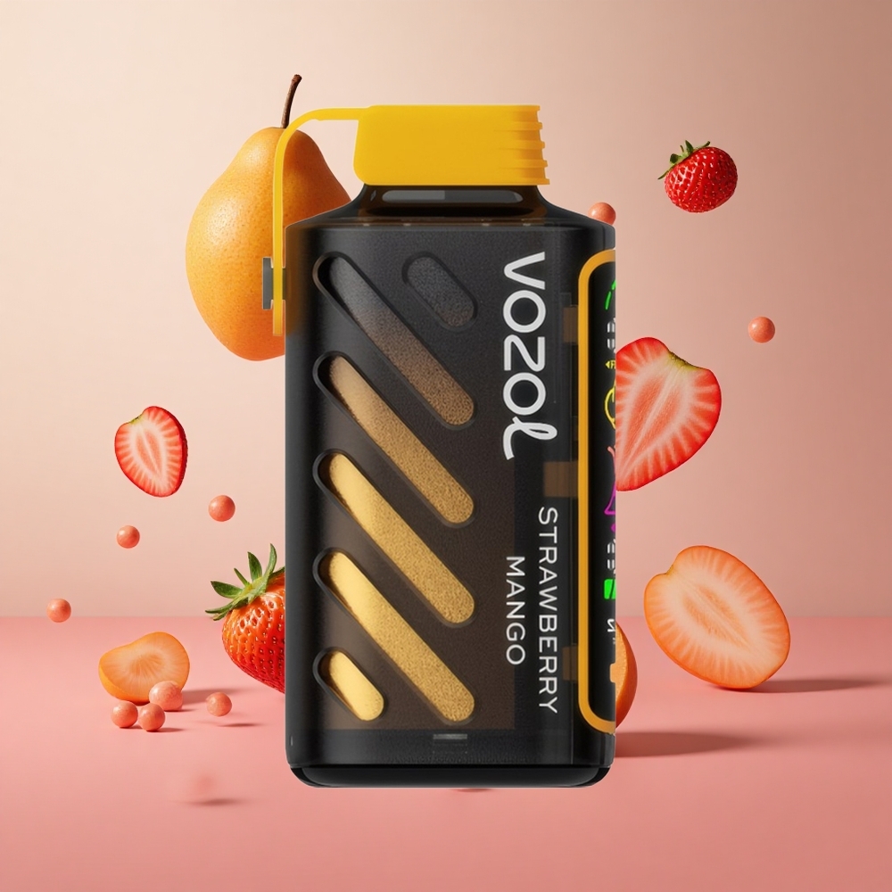 VOZOL Gear Power 20000 Puffs Morango Manga Brasil Atacadista Tela Cheia e 20mL