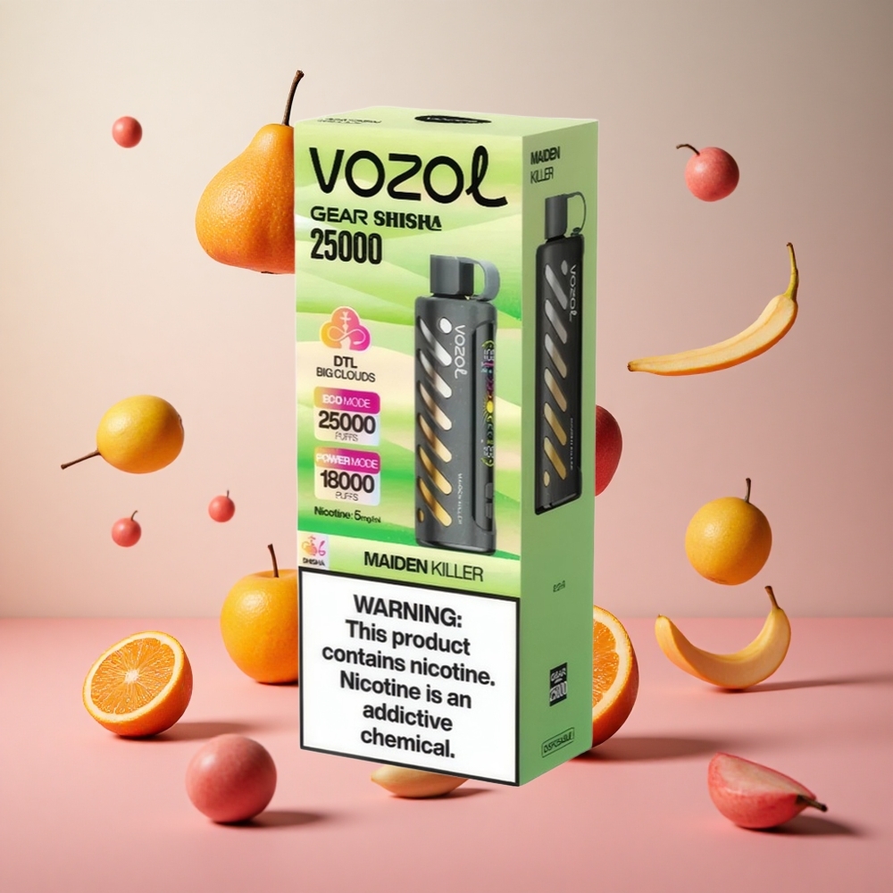 VOZOL Gear Shisha 25000 Puffs 30 Sabores Deliciosos Brasil Atacadista Dual Mesh Dual Modes
