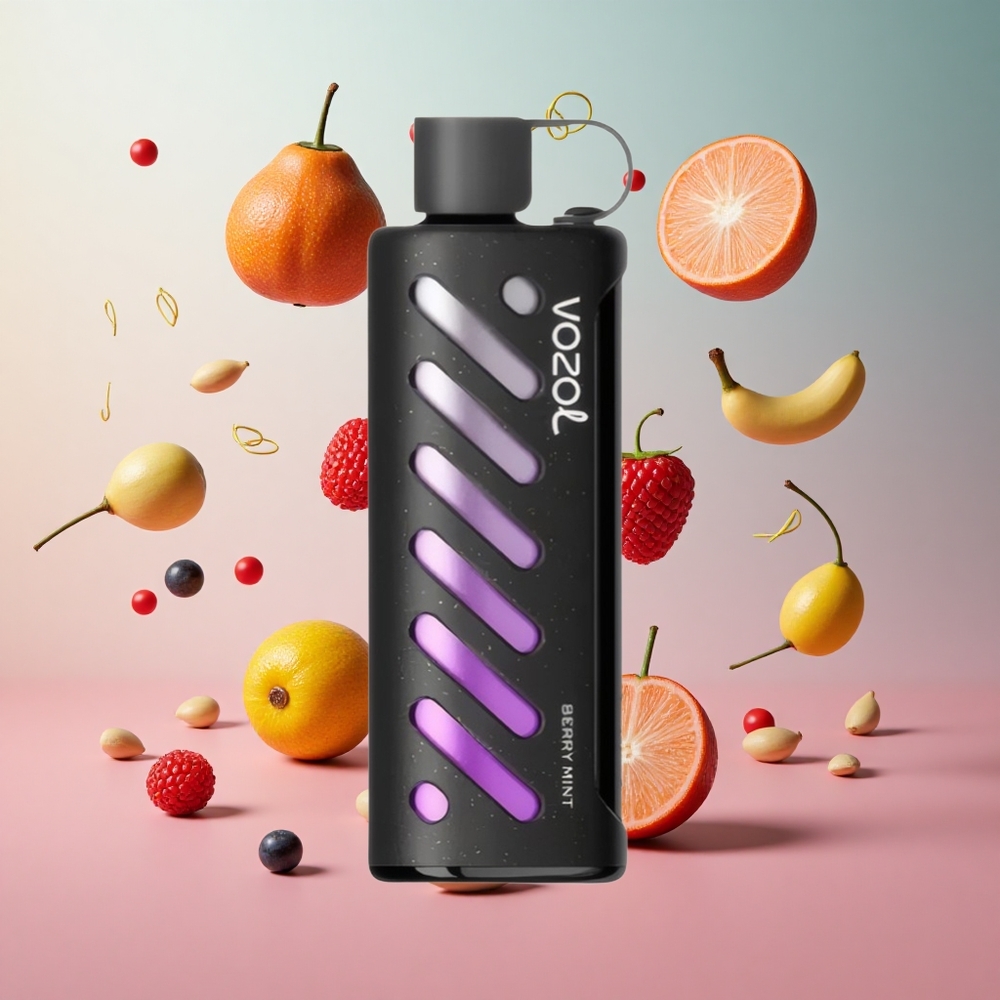 VOZOL Gear Shisha 25000 Puffs Menta com Frutas Vermelhas Dual Mesh Dual Modes Brasil Atacadista