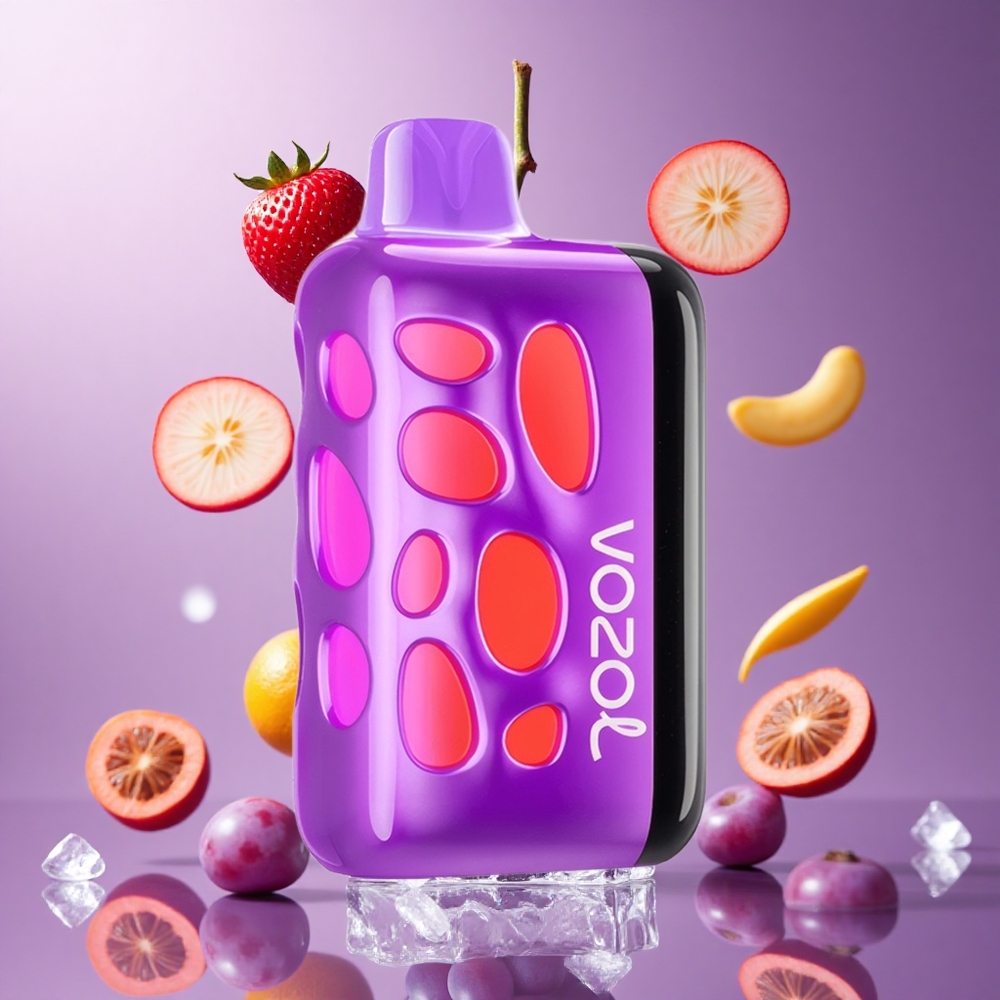 VOZOL RAVE 40000 Uva Gelo Brasil Atacadista 270° Design Vibrante 1000mAh