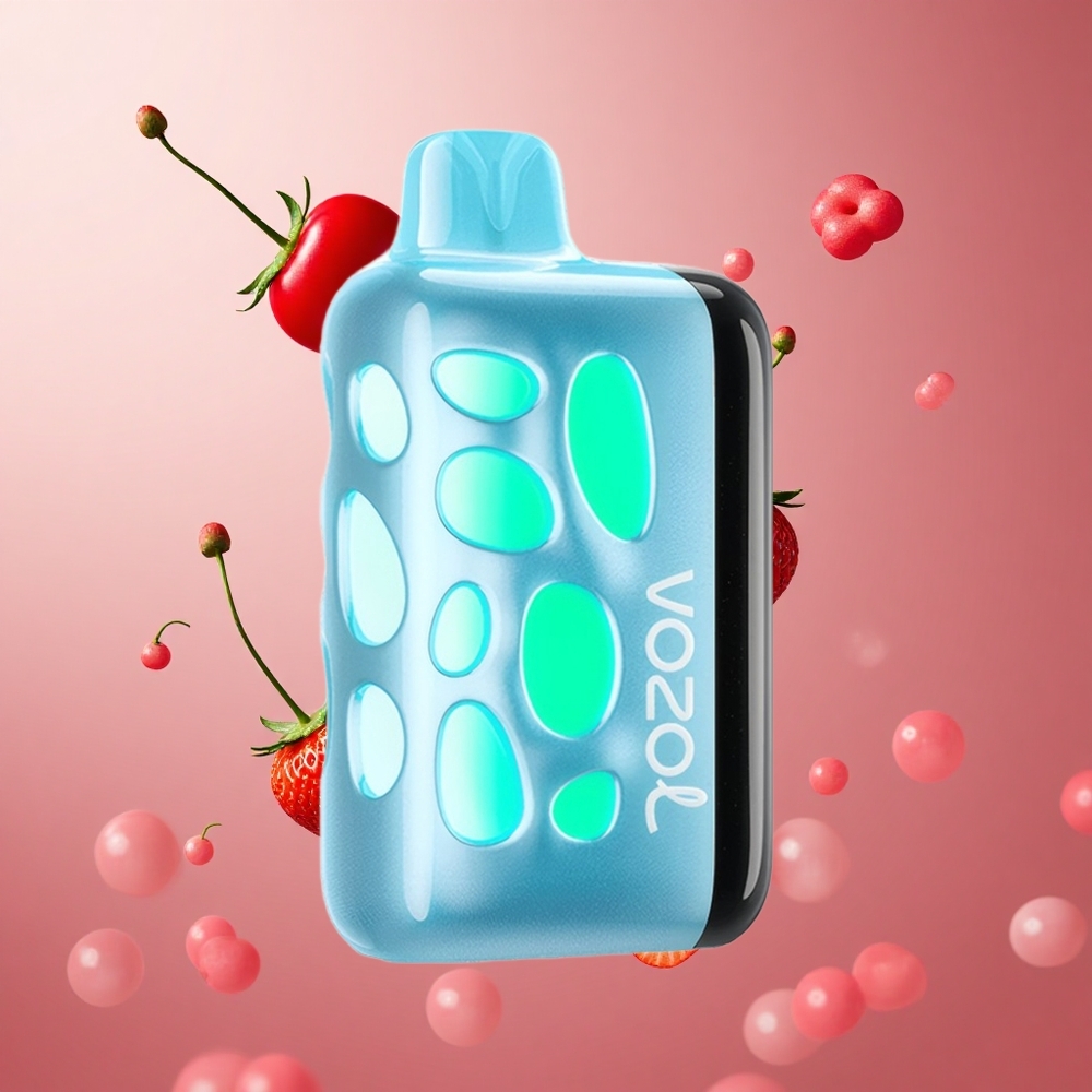 VOZOL RAVE 40000 Vape Descartável Cereja Morango Brasil Atacadista 80% Carregado em 20 Min