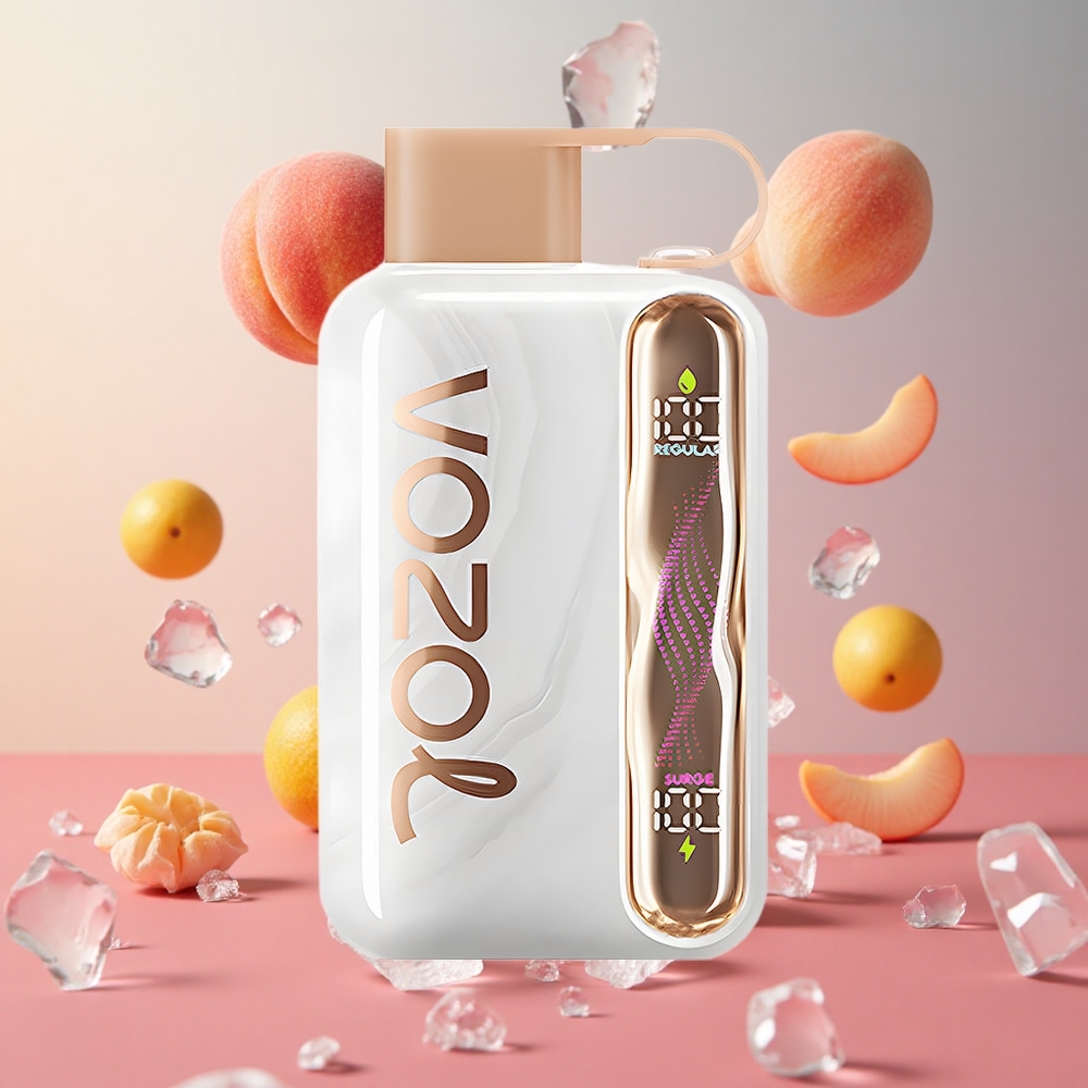 VOZOL STAR 40000 Puffs Pêssego Gelo Vape Descartável 1000mAh Brasil Atacadista