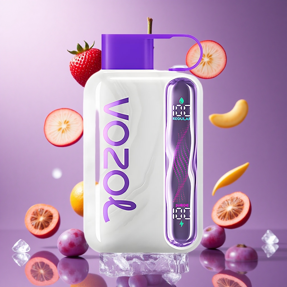 VOZOL STAR 40000 Puffs Vape Gelado de Uva Brasil Atacadista 1000mAh Tipo-C