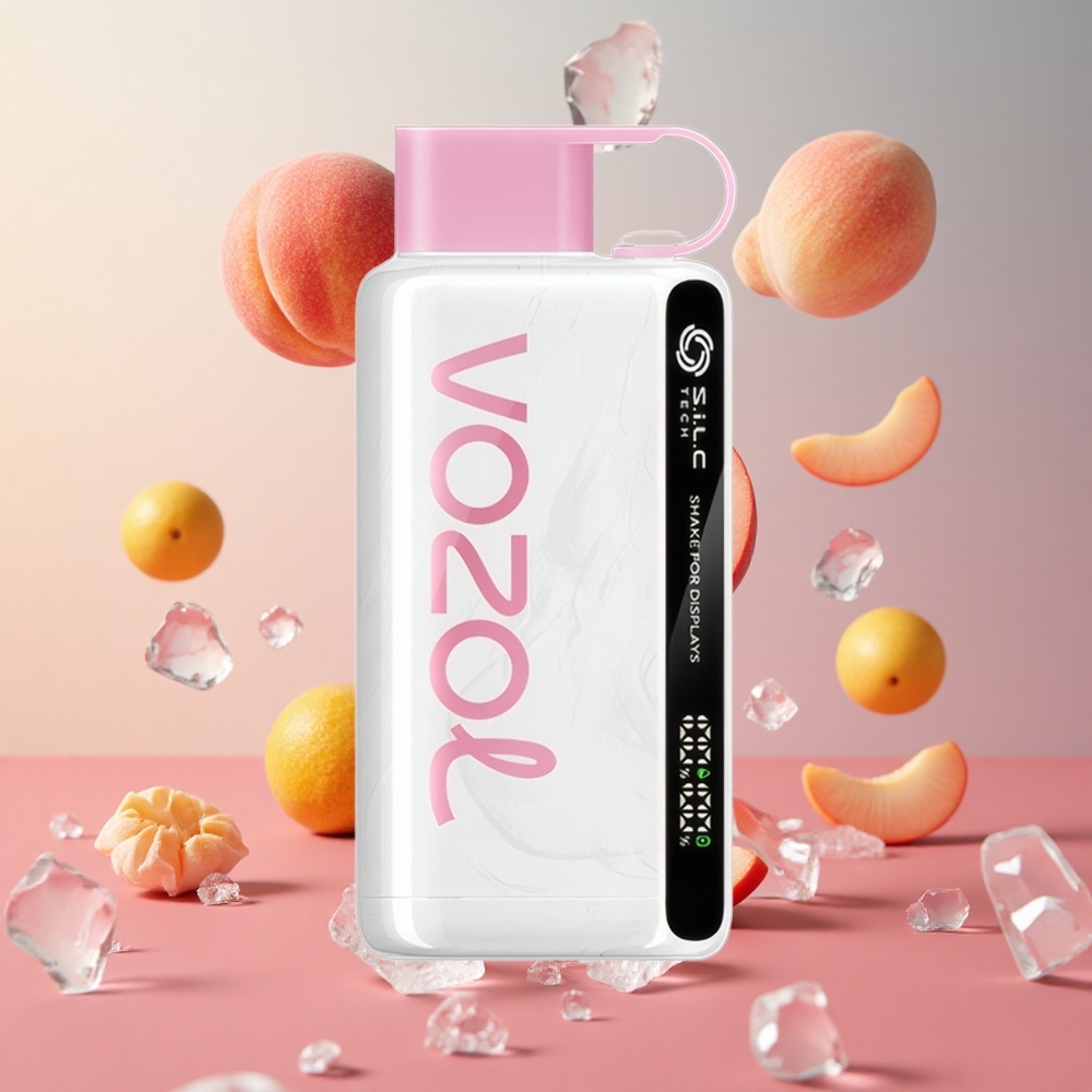 VOZOL STAR 9000/12000 Vape Descartável Pêssego Gelo Brasil Atacadista 650mAh Reciclado