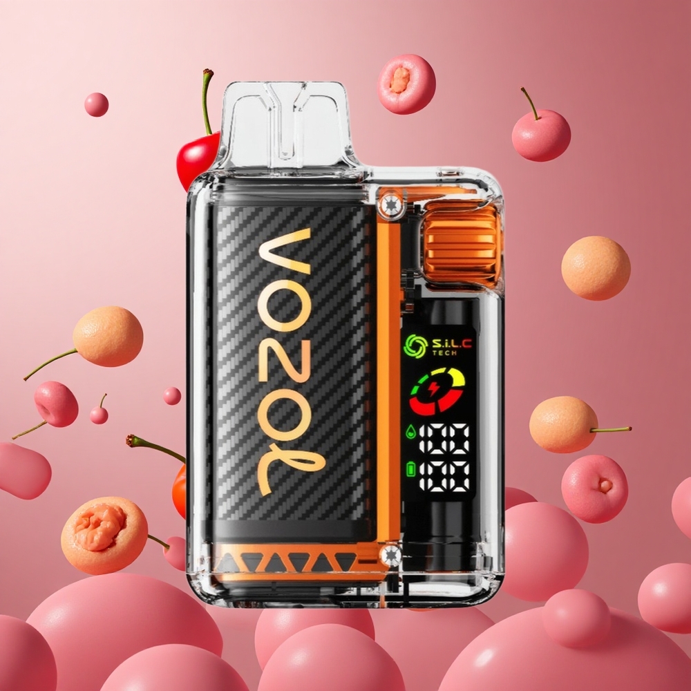 VOZOL Vista 20000 Puffs Cereja Cola Brasil Atacadista Bateria Recarregável 650mAh Tela OLED