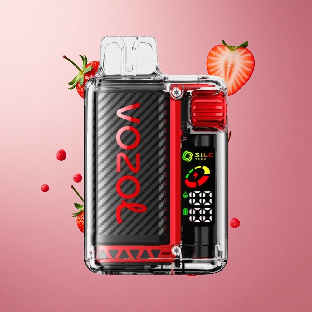 VOZOL Vista 20000 Puffs Morango Framboesa Cereja 650mAh Recarregável Brasil Atacadista
