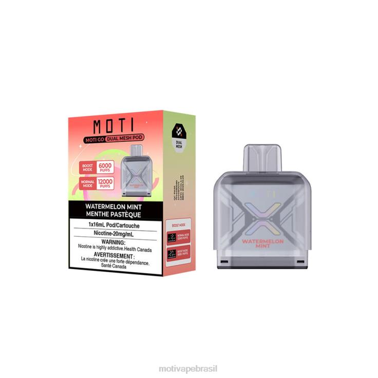 MOTI Vape Amazon 2Z02689 | MOTI Go Pro cápsula descartável melancia hortelã