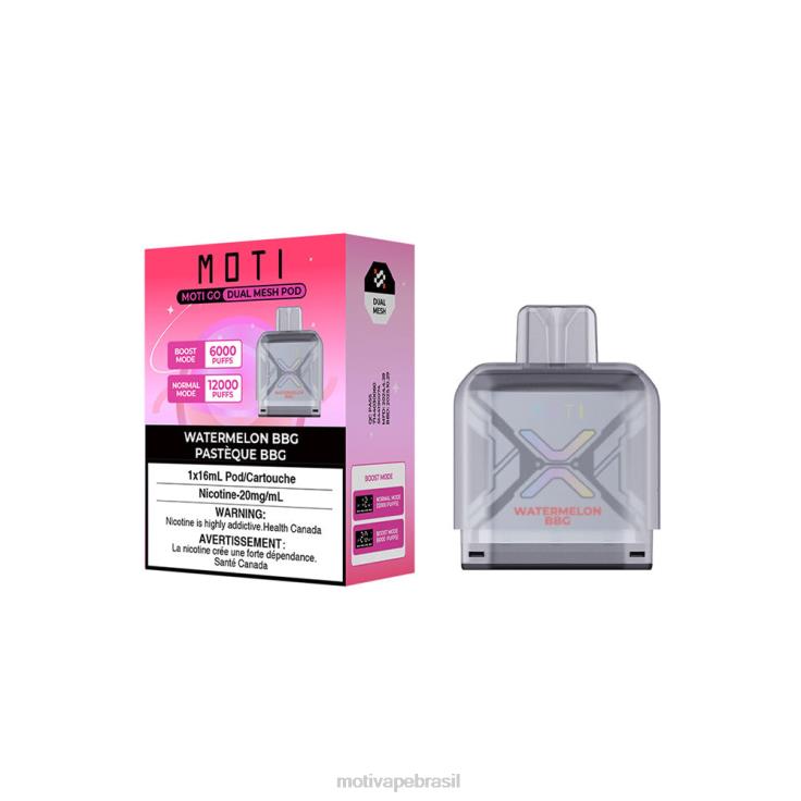 MOTI Vape Brasília 2Z02692 | MOTI Go Pro cápsula descartável chiclete de melancia