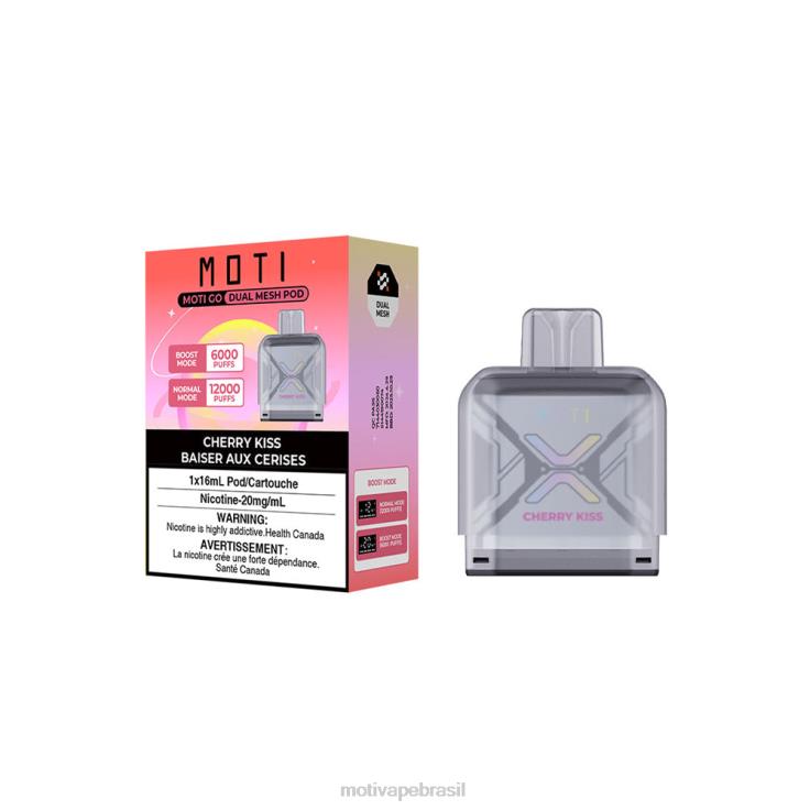 MOTI Vape Review 2Z02696 | MOTI Go Pro cápsula descartável beijo de cereja