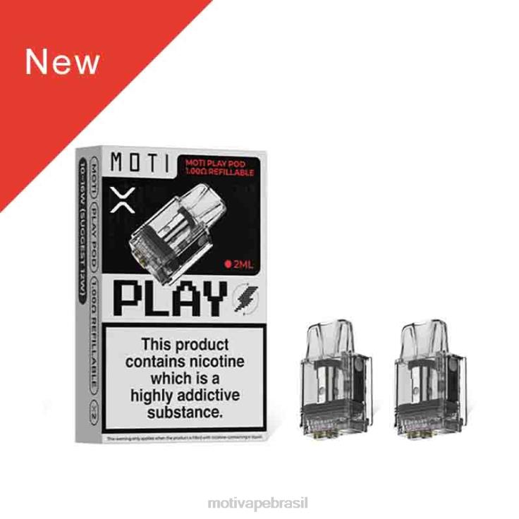 MOTI Vape Brasil 2Z026121 | MOTI Play cápsula 1,00 ohm recarregável 1 unidade