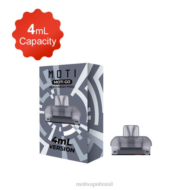MOTI Vape Flavors Brasil 2Z026120 | MOTI Go Pro cápsulas recarregáveis (pacote de 2)