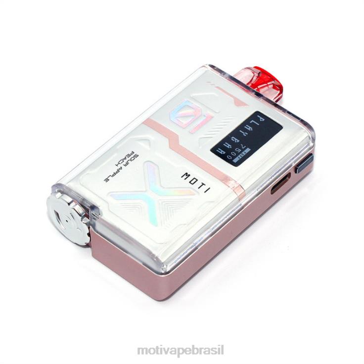 MOTI Vape Review 2Z02656 | MOTI Play Bar 7.500 vaporizadores descartáveis ​​(5%, 7.500 baforadas) maçã azeda, pêssego