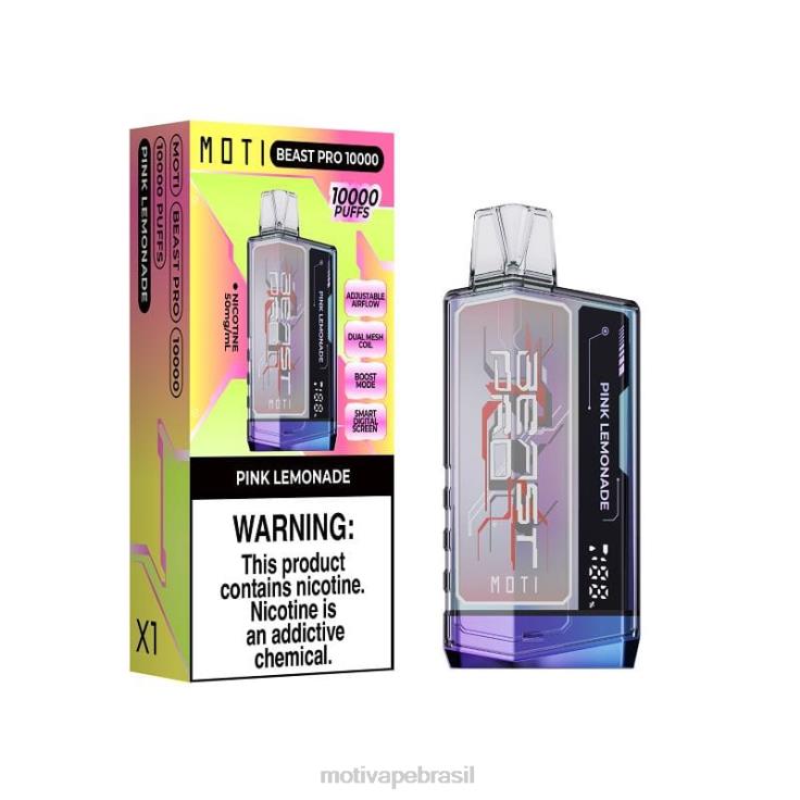 MOTI Brasil 2Z02643 | MOTI Beast Pro vape descartável (5%, 10.000 baforadas) limão duplo