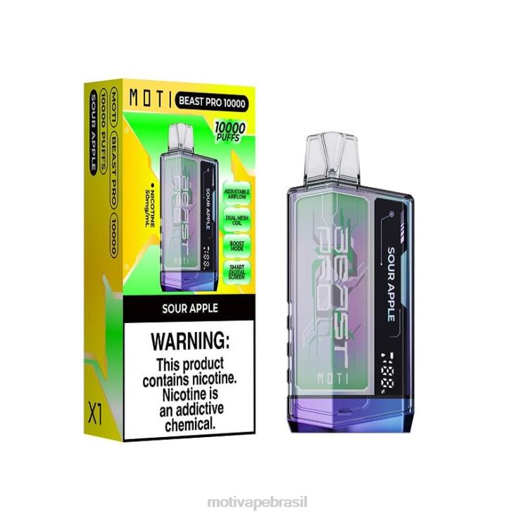 MOTI Brasil 2Z02643 | MOTI Beast Pro vape descartável (5%, 10.000 baforadas) limão duplo
