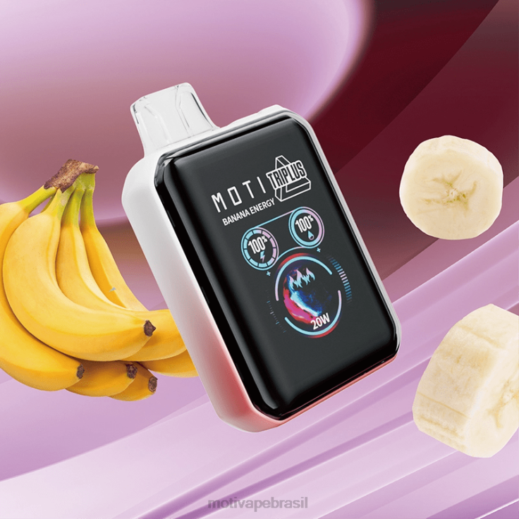 MOTI Vape Pods Brasil 2Z0265 | MOTI Triplus Vaporizador descartável de 20k (5%, 20.000 baforadas) hortelã de miami