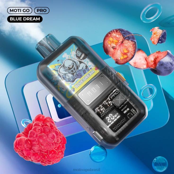 MOTI Brasil 2Z02613 | MOTI Go Pro vape descartável (5%, 12.000 baforadas) sonho Azul