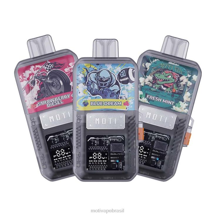 MOTI Brasil 2Z02623 | MOTI Go Pro vape descartável (5%, 12.000 baforadas) chiclete de melancia