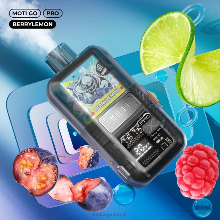 MOTI Vape Brasil 2Z02611 | MOTI Go Pro vape descartável (5%, 12.000 baforadas) limão